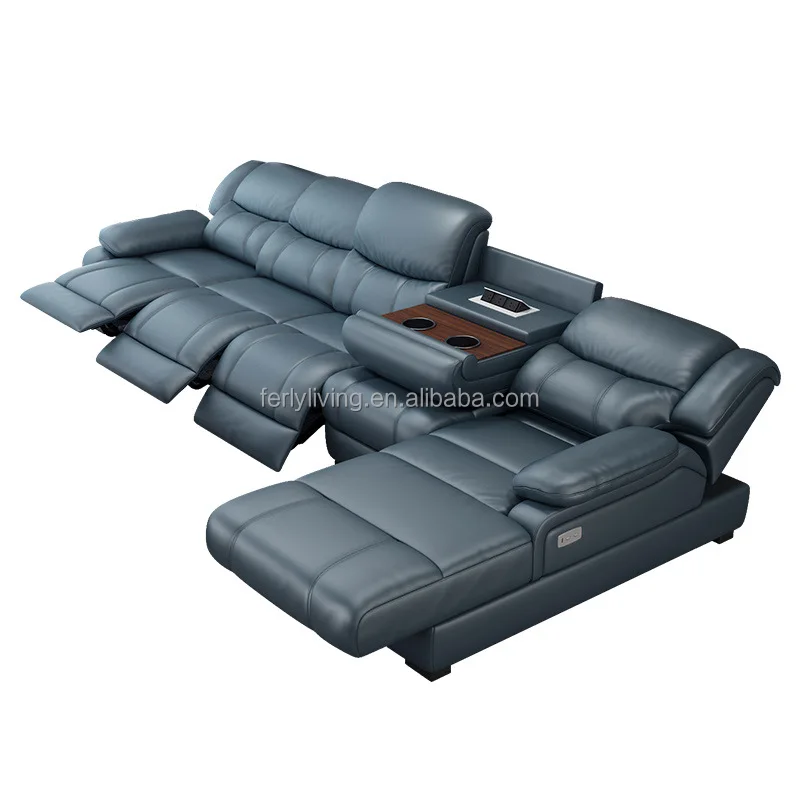 Modern Space Capsule Style Sofa Set Furniture Living Room Leather Electric Sofa