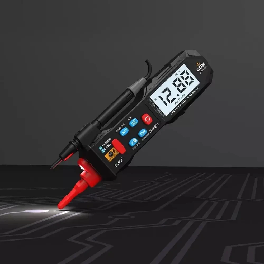DUKA DLBS-600 LCD Digital Multimeter Pen Sound Light Screen Alarm Non-contact Detection Tester Meter High Precision Multimeter