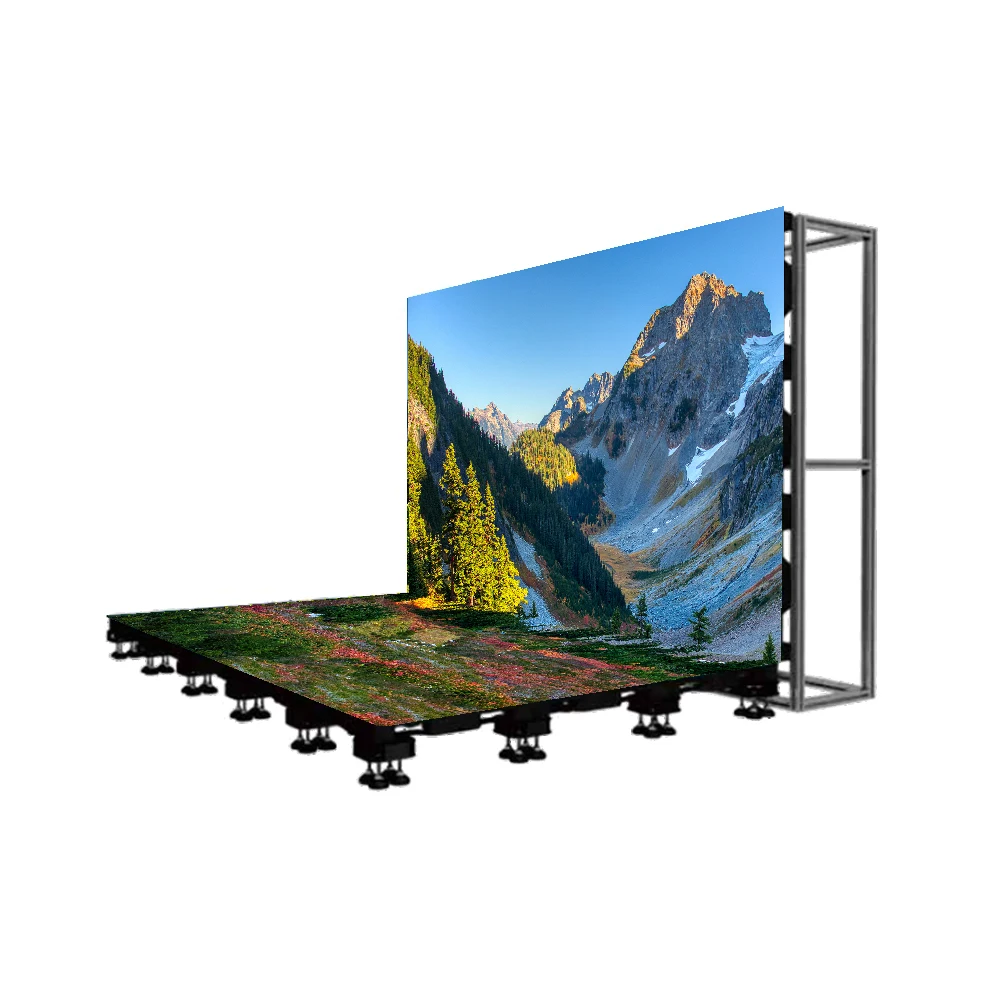 Interactive multifunction indoor led dance floor Interactive video games led screen display