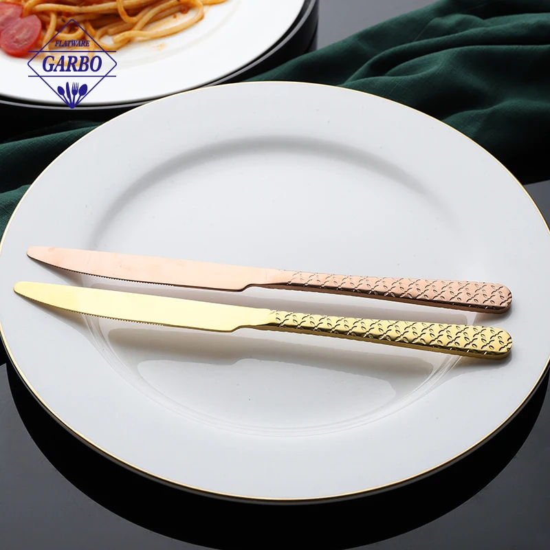 Christmas gift wedding souvenirs for guests cutlery tableware 13/0 stainless steel flatware gold silverware knife and fork sets