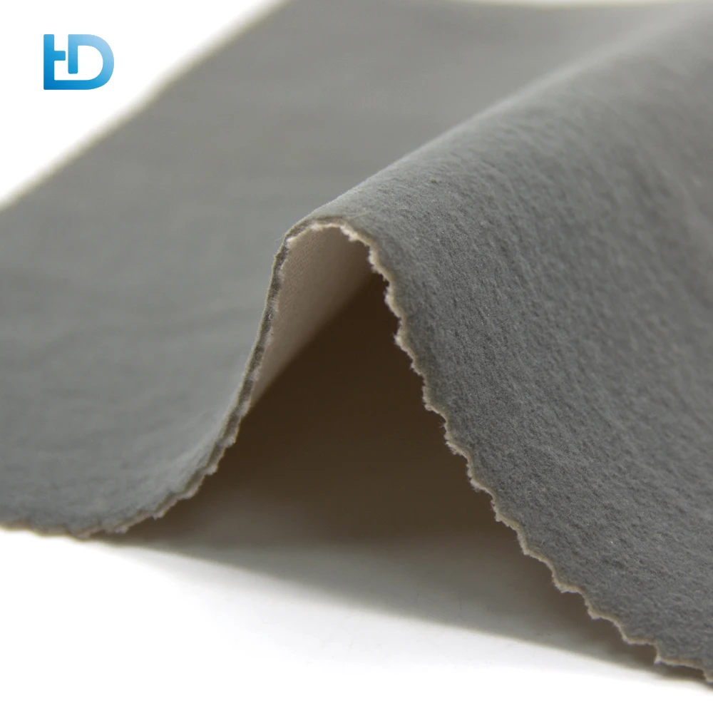 Factory Supply Promotion Comfort Touch Custom RHOS FCC Gray Polyester Flannel Fleece Fabric For Upholstery