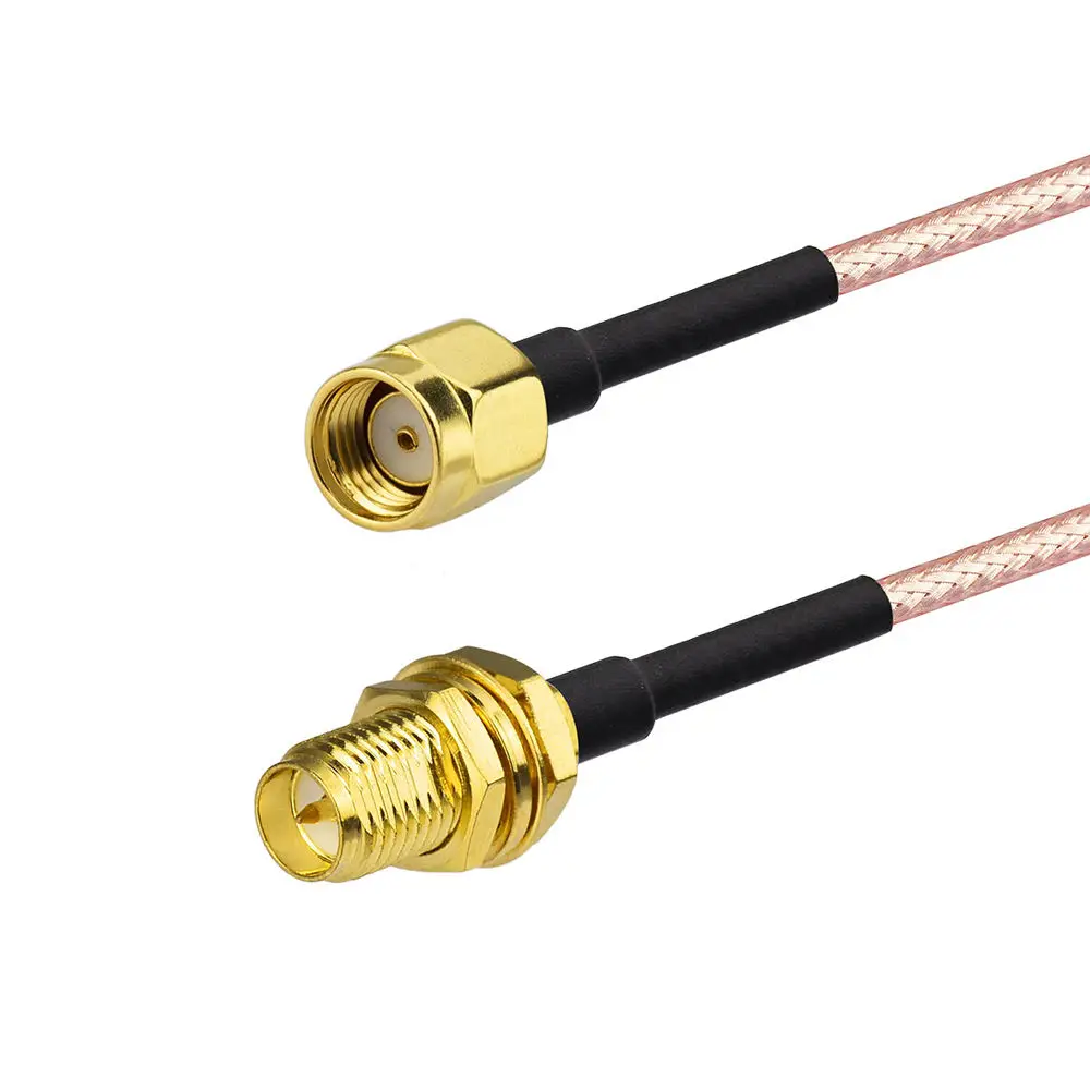 No MOQ Factory Custom RP SMA male to female Coax Cable coaxial RG174 RG178 RG316 Jumper Pigtail Cable