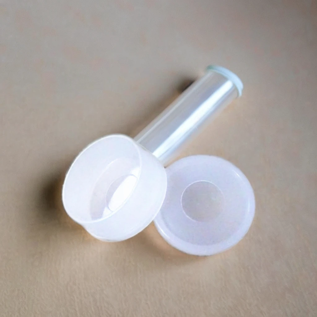 33mm Plastic Cylindrical Transparent Packaging Tube for Small Objects Screen Printed Surface for Display