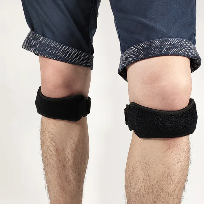 Sports knee pads with shock-absorbing compression silicone knee pads fitness mountaineering protective gear