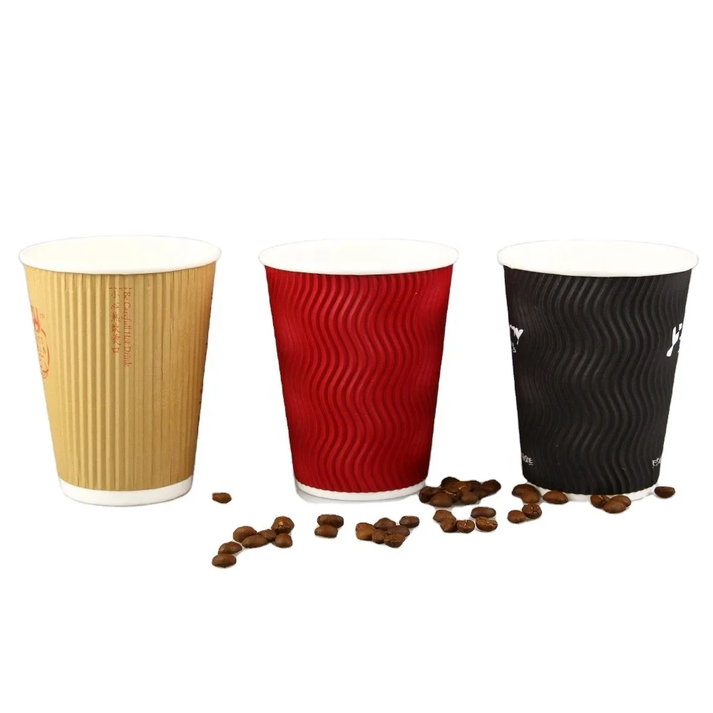 packaging KFC disposable multiple ripple wall insulated paper cup