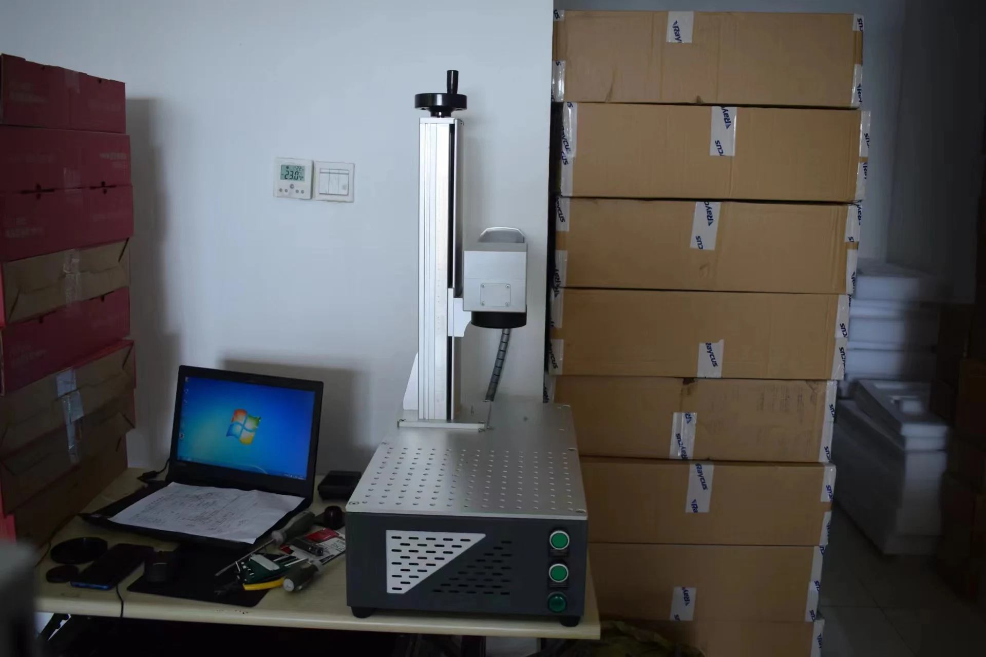 Fiber laser marking machine/ screen printing machine with handheld inkjet printer business idea equipment for pvc pip glass