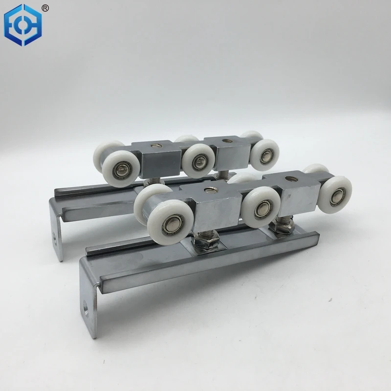 Track Roller Barn Door Track System Door Accessories Hanging 6 Wheels Sliding Track Roller