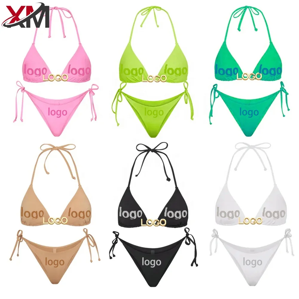 Manufacturer Swimwear Custom Logo Your Logo Micro Body Sexy Bikini Custom Logo Printing Women Swimwear Beachwear