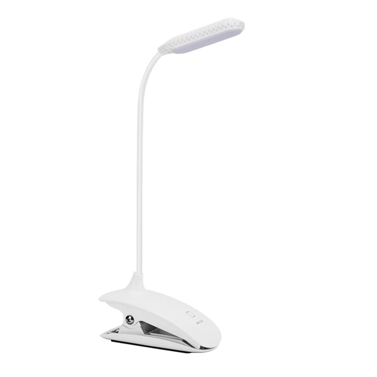 
Amazon Hot Sale Led Book Reading Light USB Lithium Power Item Indoor Lighting Adapter White Light Clip Night Reading 