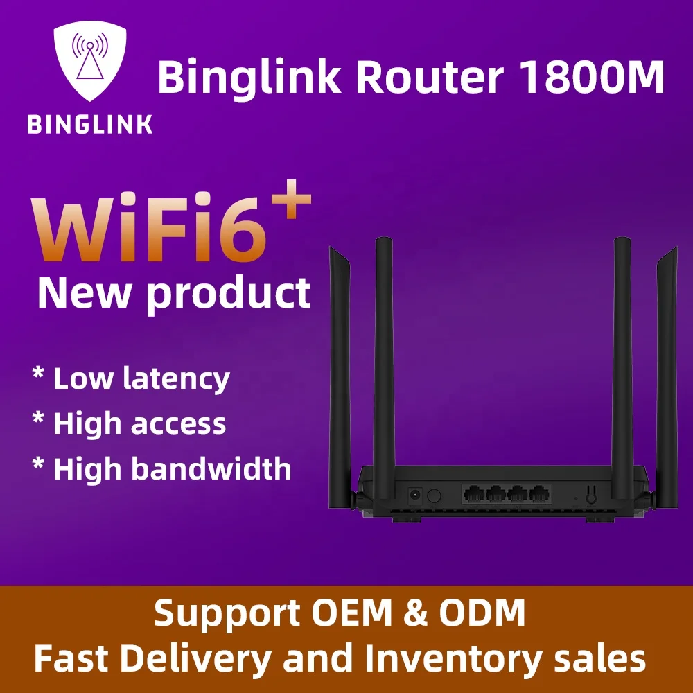 
1800Mbps Mesh routers wifi 6 Gigabit Dual-Band 4-Core wireless router wifi repeater Support Open wrt and mu-mimo 