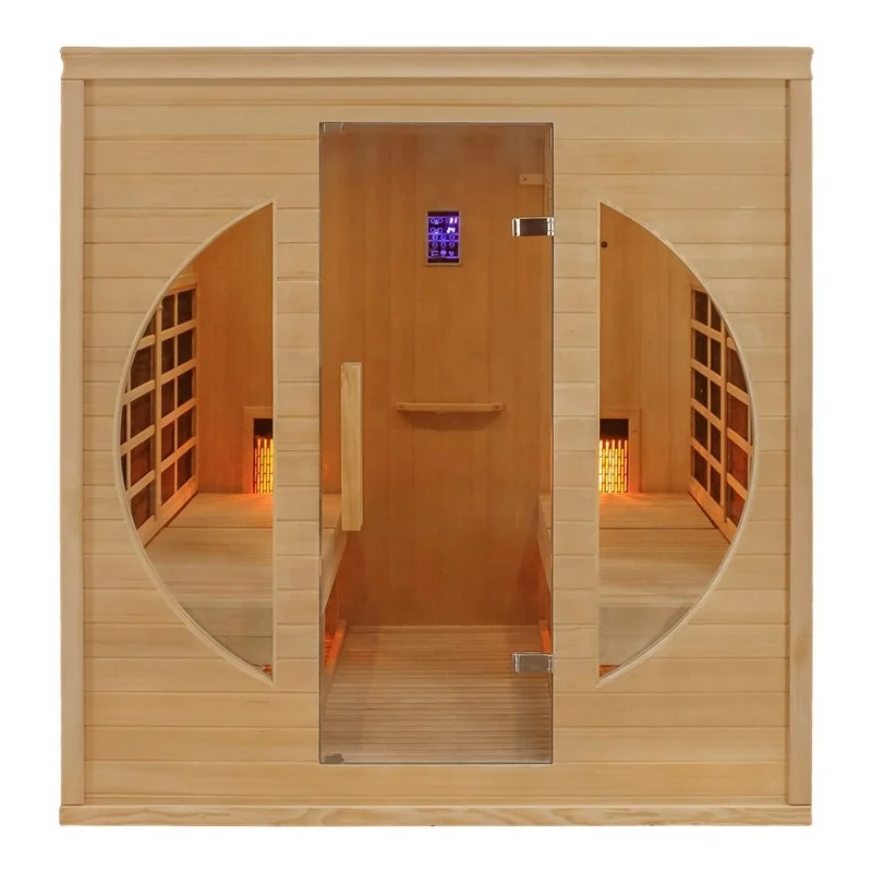Wholesale Canadian Hemlock/Cedar Wood Spa Tubs 6 Persons Infrared Sauna