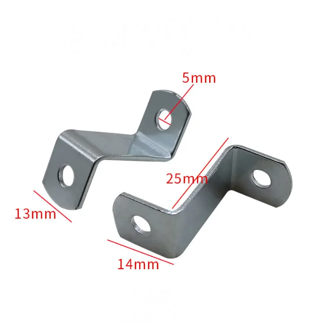 Z Shape Picture Frames Mirror hanging heavy duty nickel plated 2 hole Offset Mirror Spring Clips
