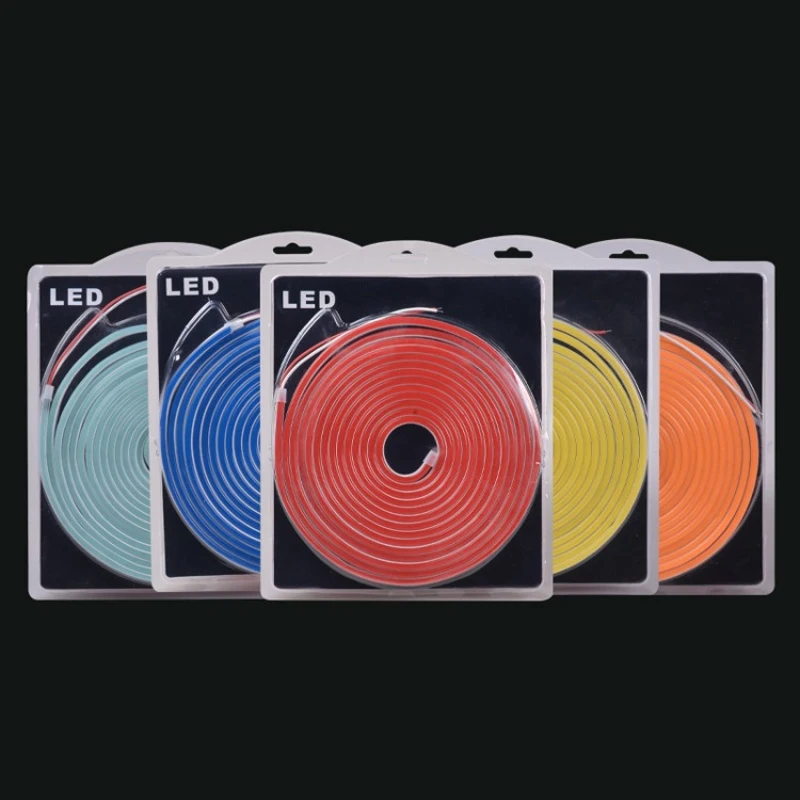 Silicone 06*12MM mm 5M/roll DC12V LED neon light patch 2835 waterproof outdoor flexible LED neon strip light
