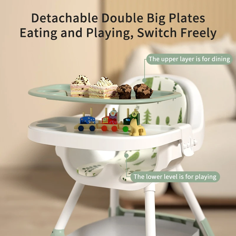 Multi-functional Folding Highchair Seat  Portable High Chair For baby dining chair baby feeding chair