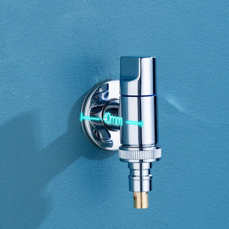 Hot Sales Copper Washing Machine Automatic Stop Valve Faucet Special Mini Short Joint Anti Falling Brass Faucet
