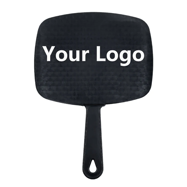 Wholesale Square Shape Mirror Hand Custom Logo Plastic 9.45 X 6.7 Inch Hand Held Mirror For Women Makeup Cosmetic Hand Mirror