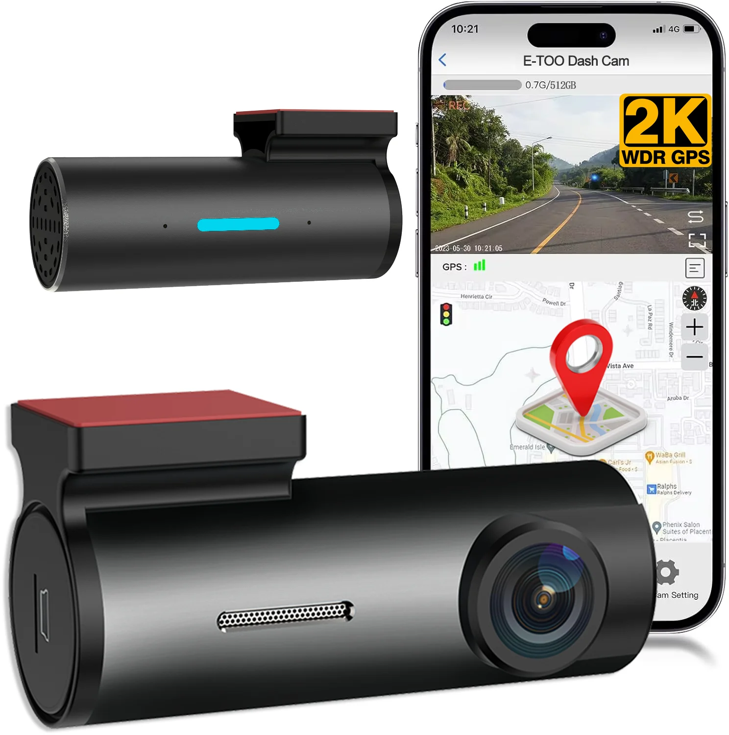 E-Too 1440P 2K Dash Cam Car Camera Front Car Camera Night Vision Dash Cam