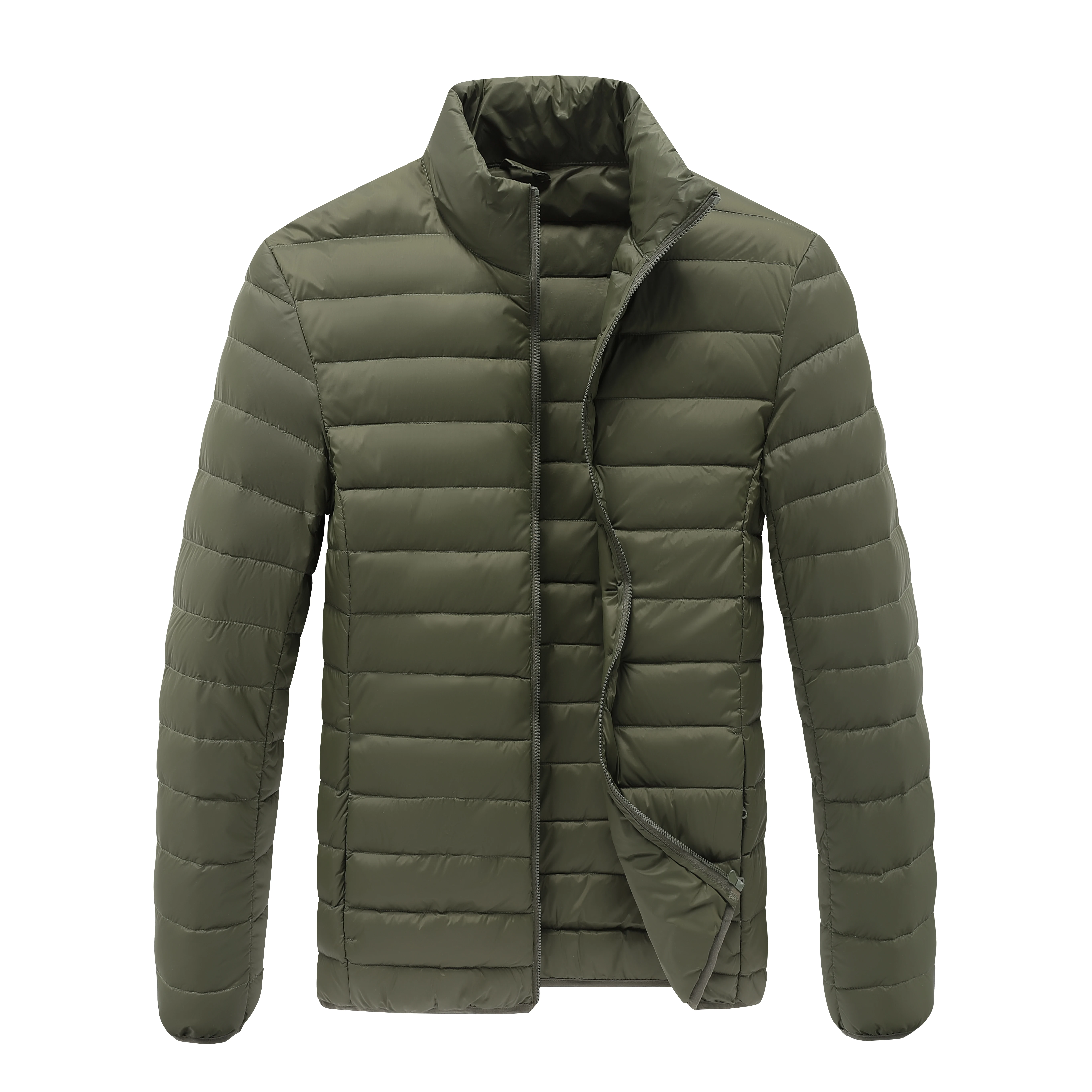 OEM Design Stand collar Solid Mink Coat Ultra Thin and Light Down Filled Winter Jacket