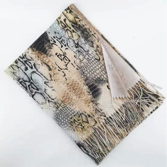 Готовый к отправке зимний теплый 100% кашемировый дешевый шарф из пашмины