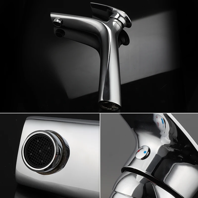 TIEMA Long Neck Modern Luxury Mixers Taps Brass Basin Faucets For Bathroom