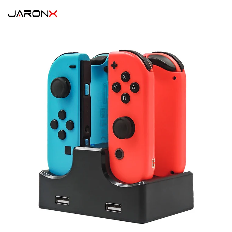 4 LED Lamps 4 in 1 Charging Dock Station For Switch JoyCon Four Charge For Switch Handle
