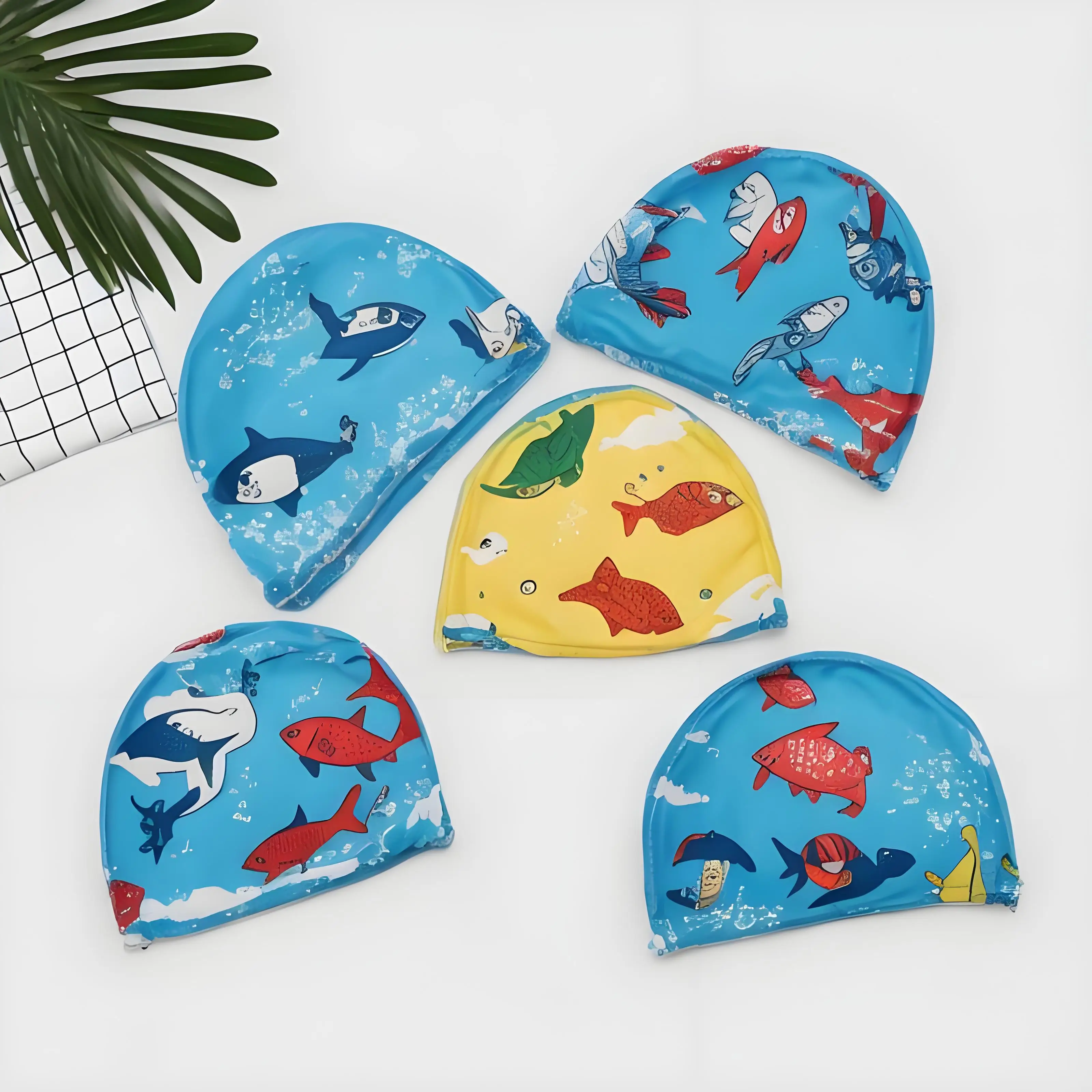 Custom 100% Silicone Waterproof Seamless Swim Caps High Quality Water Sports Swimming Cap for Adult