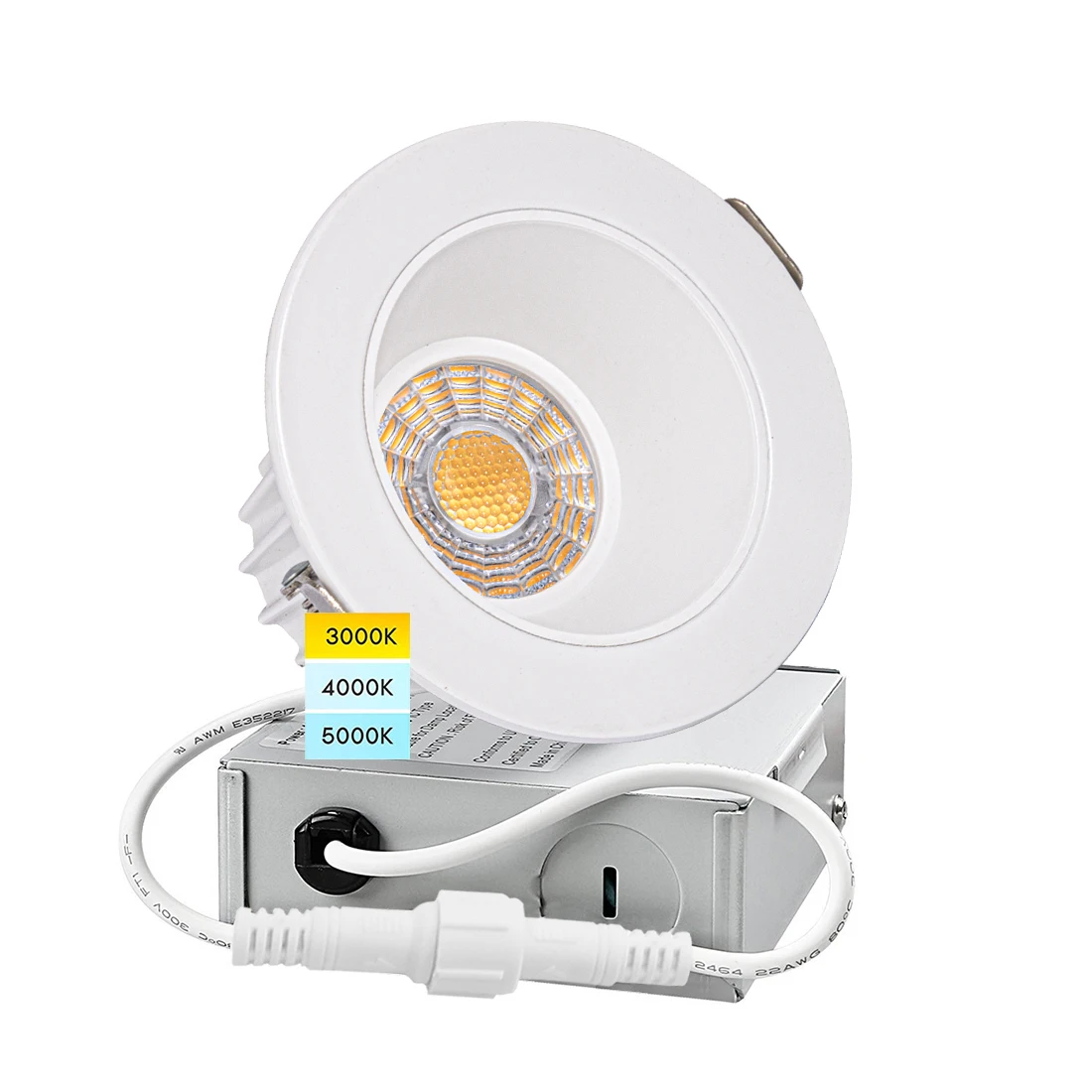Hot Selling 4 Inch 1200 Lumen Round Recessed Downlight CRI 90 ETL Dimmable Antiglare downlight with J-box