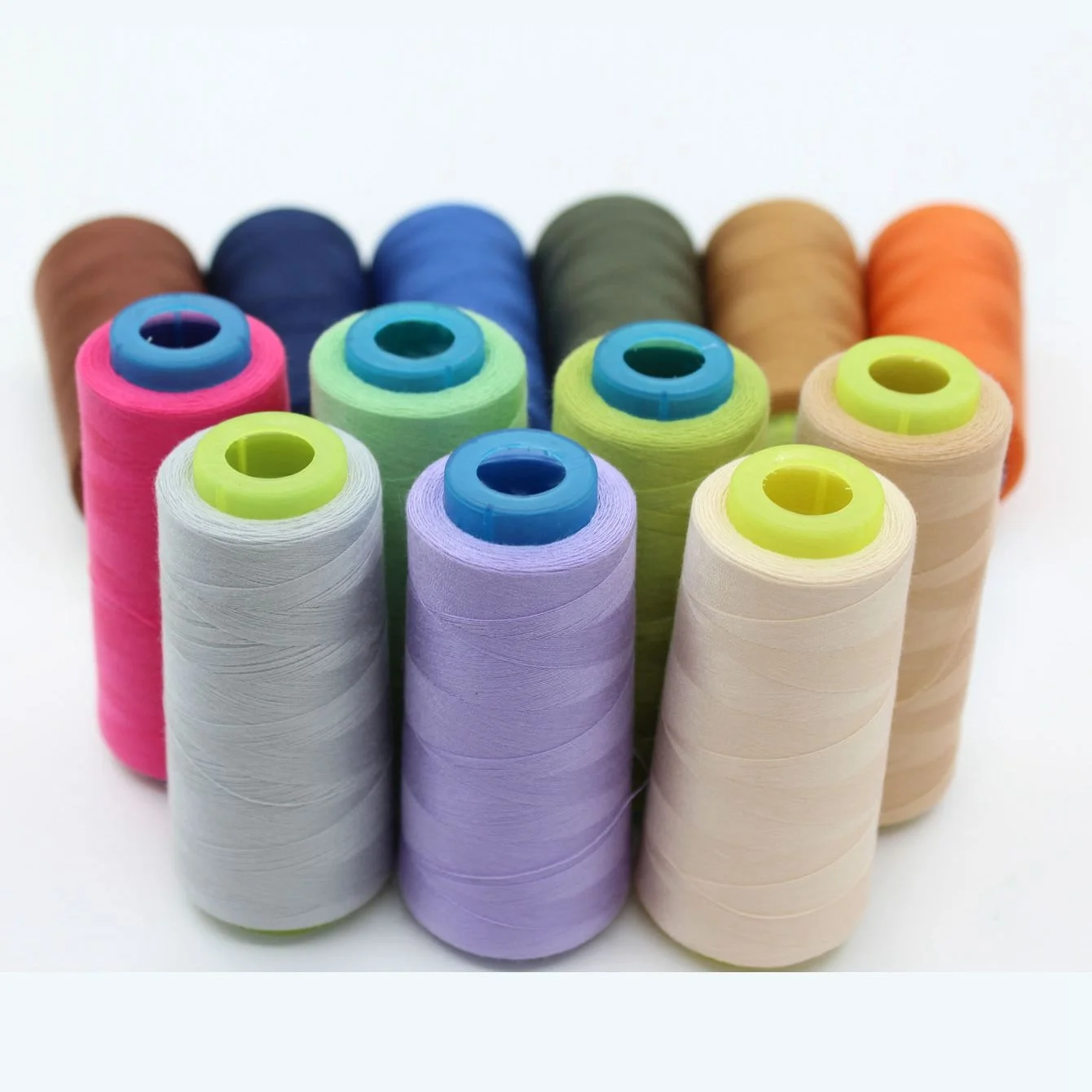 Hilos de Coser 40/2 5000Y прочная полиэфирная швейная нить большой конус