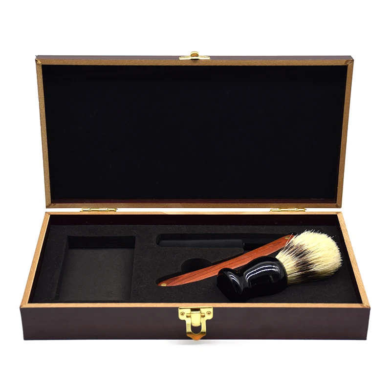Деревянная Мужская бритва в традиционном китайском стиле, подарочная коробка