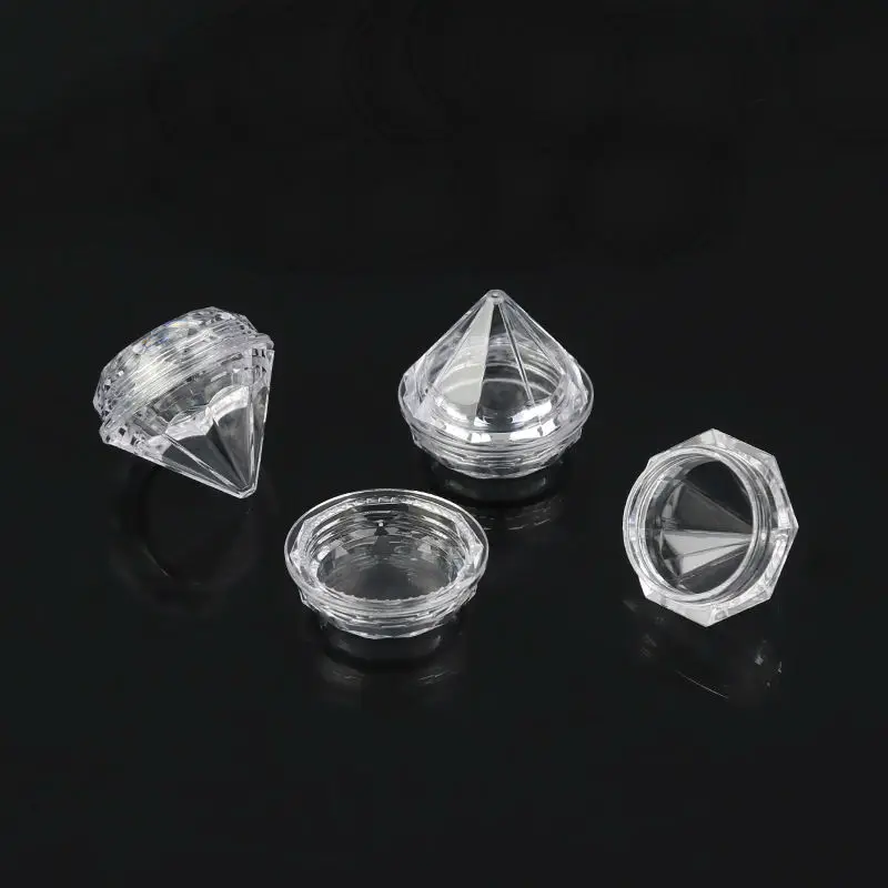 Баночка для крема ромбовидной формы 5 г, контейнер для теней для век, банка для пудры с блестками ромбовидной формы