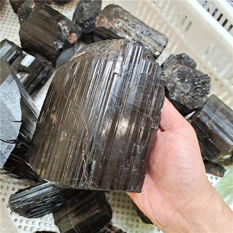Wholesale price crystals speciment natural raw black tourmaline rough for healing stone