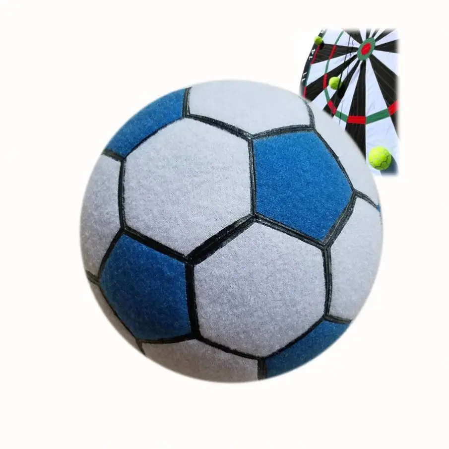 22Cm Dia Hook& Loop Magic Tape Sticky Soccer Foot Sport Games Inflatable Football Dart Ball