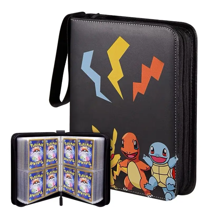 Новинка 2022 альбом для карт Pokemon мультяшный аниме TCG держатель коллекционная папка портативный из ПУ с