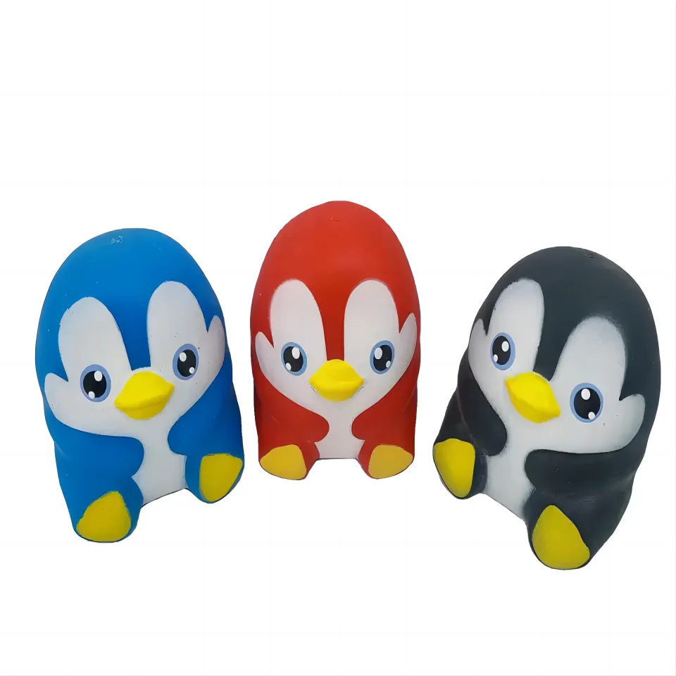 Penguin Mini Toys for Kids Squishy Stress Fidget Sensory Toys Dough Ball  Squeeze TPR Stress Squishy Toys Animal
