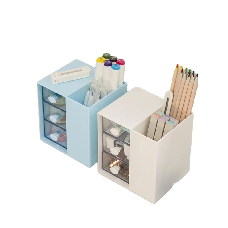 Wholesale Desktop Organizer Storage Box Office Stationery Container Multifunctional Student Pen Holder for Desk