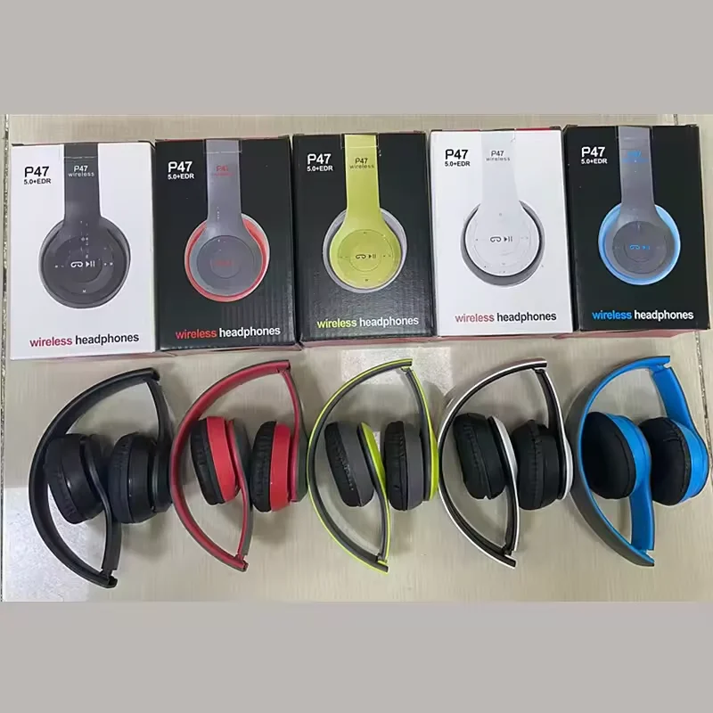 Hot P47 Wireless Headphones Earbuds TWS Ecouteurs Fones Sem Fio P47 Earphone Mobile Phone LED bt5.3 Headphones