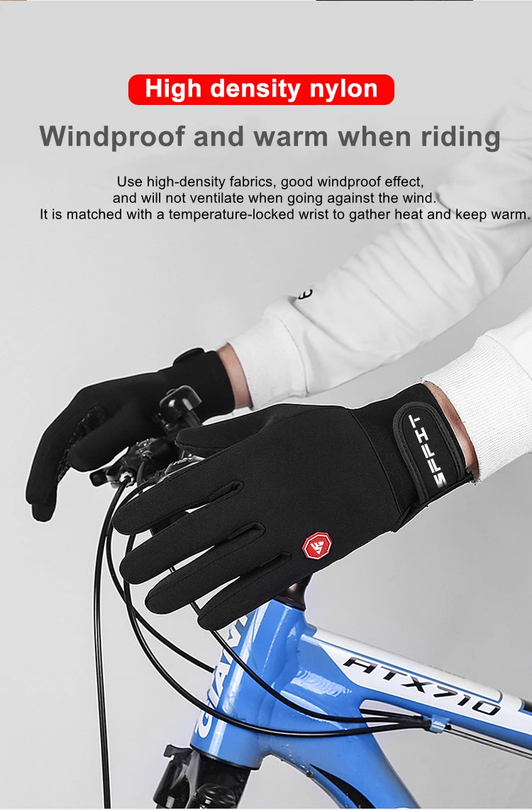 Зимние перчатки для рыбалки велосипедные теплые флисовые Нескользящие Черные Зимние перчатки для мужчин и женщин зимние велосипедные перчатки для сенсорных экранов
