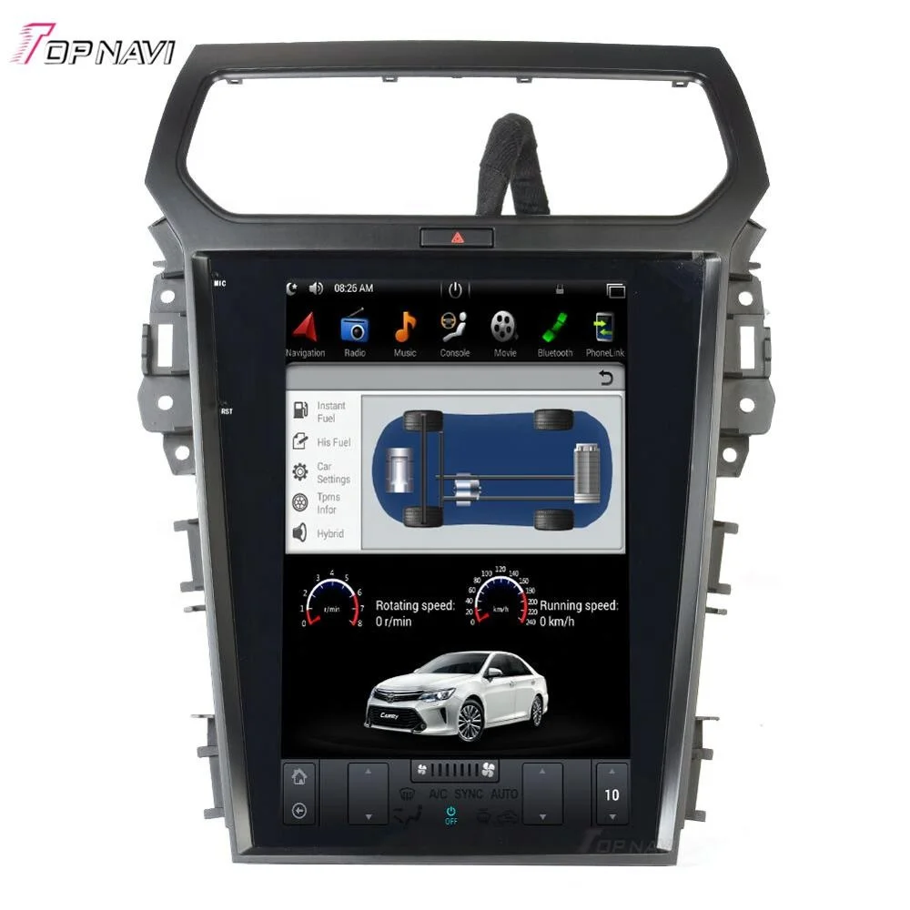 12.1 Inch Android Auto DVD Multimedia Player Tesla-Style Video GPS Navigation For Ford Explorer 2013 -2019  Radio Stereo DVD GPS