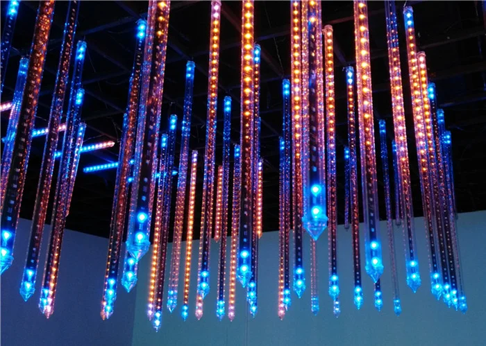 64leds Smd5050 Rgb 12v 3D 20mm Dmx Pixel Led Meteor Tube Light