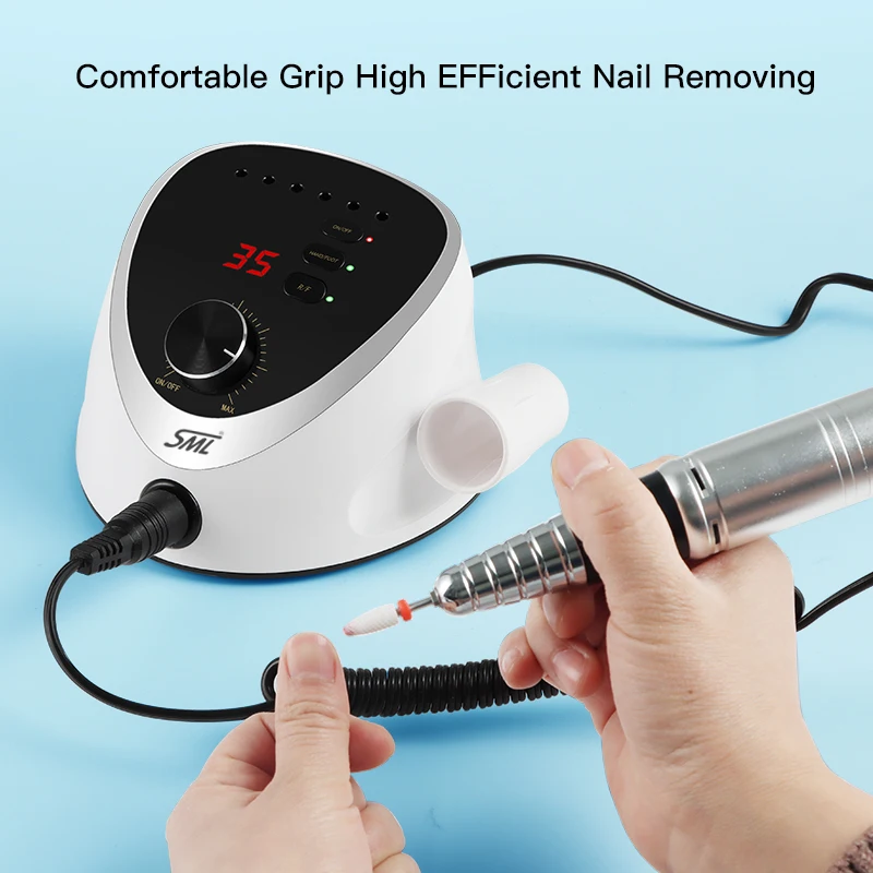 SML factory 2022 melodysusie nail drill 35 000 rpm with ceramic nail drill bit