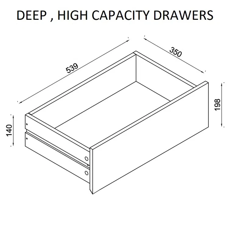 Minimalist Design Modern Style Plenty Storage Room Wooden 6 Drawers Chest White Dresser for Bedroom