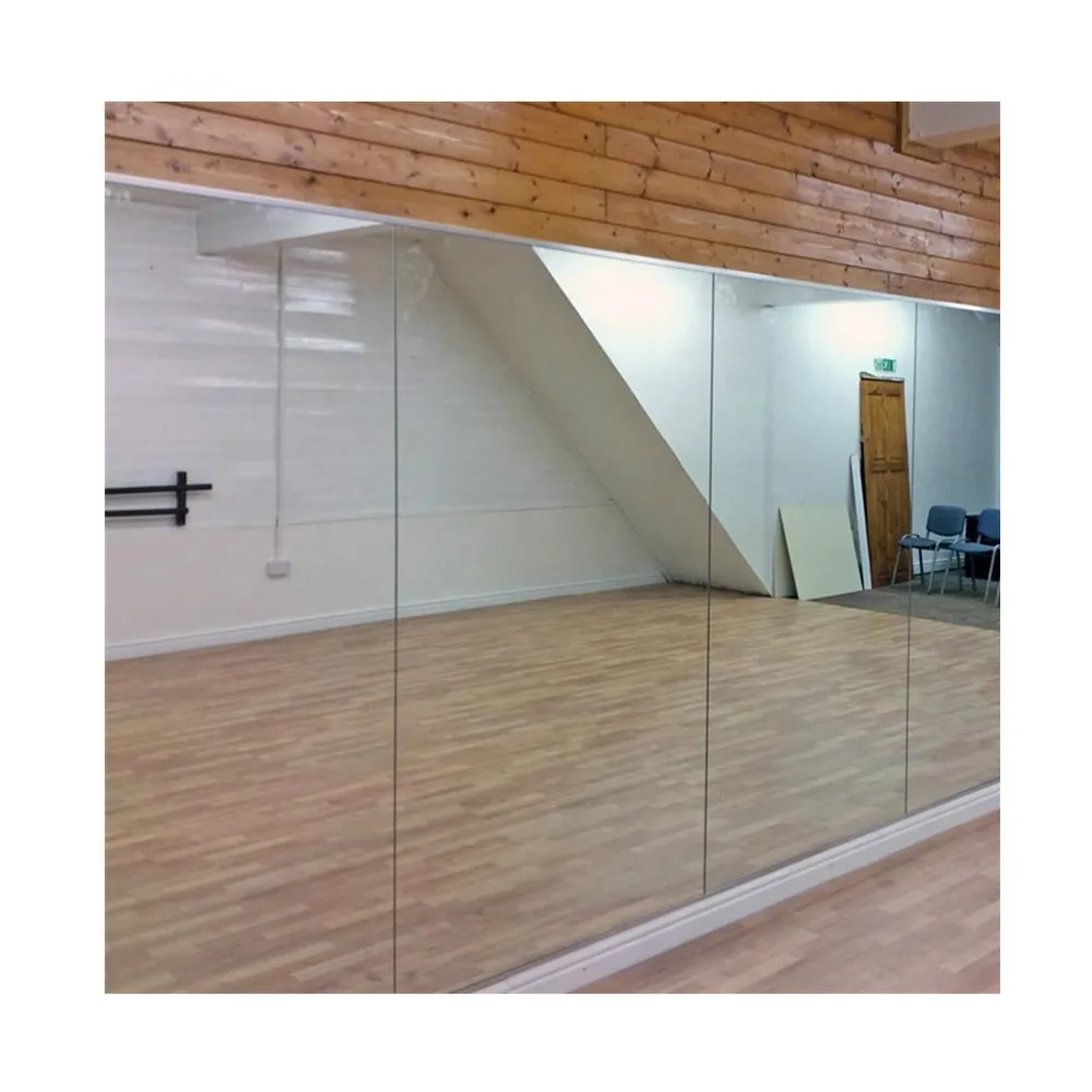 Vinyl backed safety mirror glass for sliding door and wardrobe safety mirror