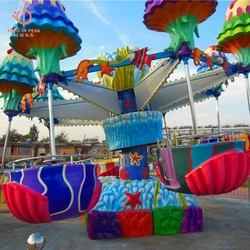 Hot Sale Outdoor Themed Amusement Park China Supply Factory Price Attraction Equipment Happy Jelly Fish Ride For Sale