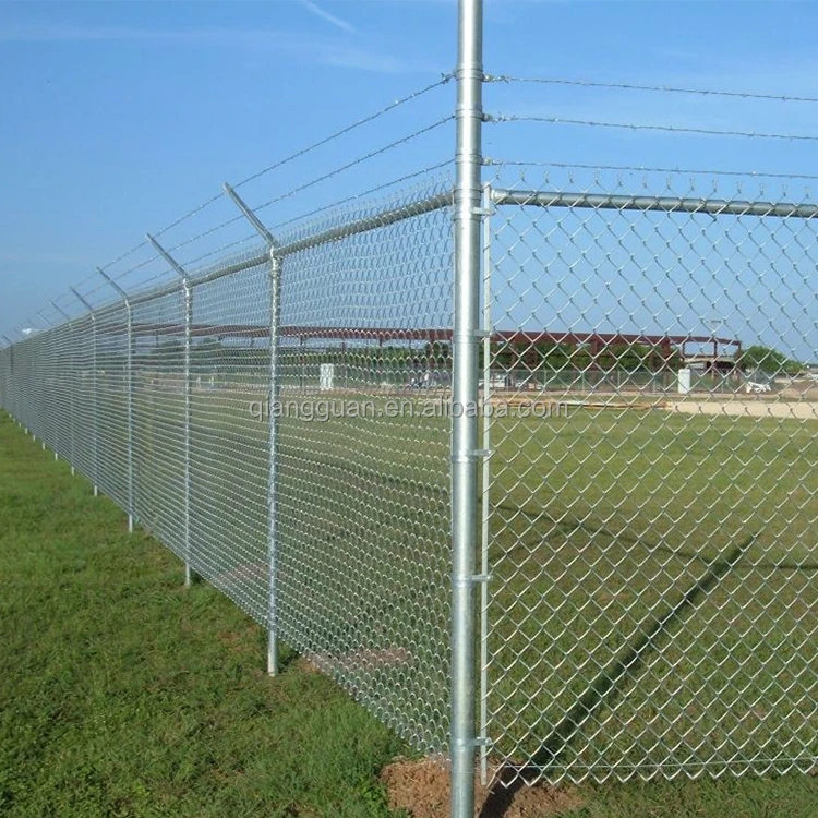 2 inch hole Tennis court fence Galvanized Steel Mesh PVC Coated Outdoor Garden Fence Privacy Cyclone Fence price