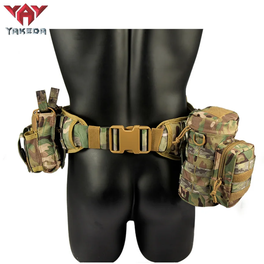 DFGB05 YAKATA 5 pcs kit Camouflage tactical waist belts with multi pockets molle system durable and multi function detachable