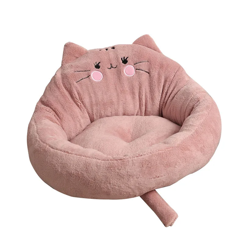 Круглая кровать для кошки