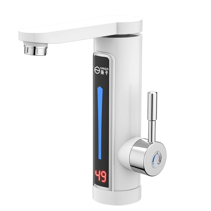 Electric Instant Heating Hot Water Faucet Tap Instant Electric Water Heater Tap Wash Led Basin Faucet