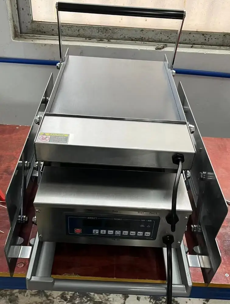 Shineho bun  toaster flat burger grill machine Bun Toaster Fast Food Restaurant 3 Layers Hamburger Toaster For Sale