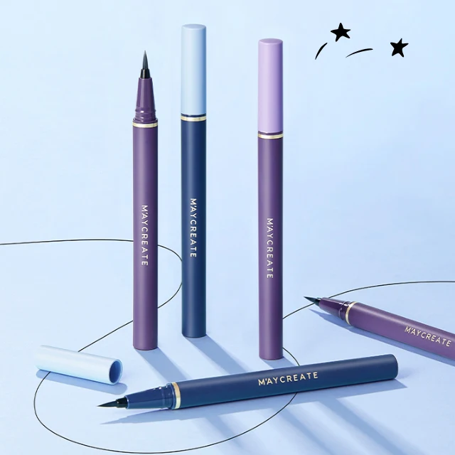 GMP  Waterproof and Durable Quick Drying Eyeliner Pen Colored Eyeliner Makeup Tool Factory Wholesale