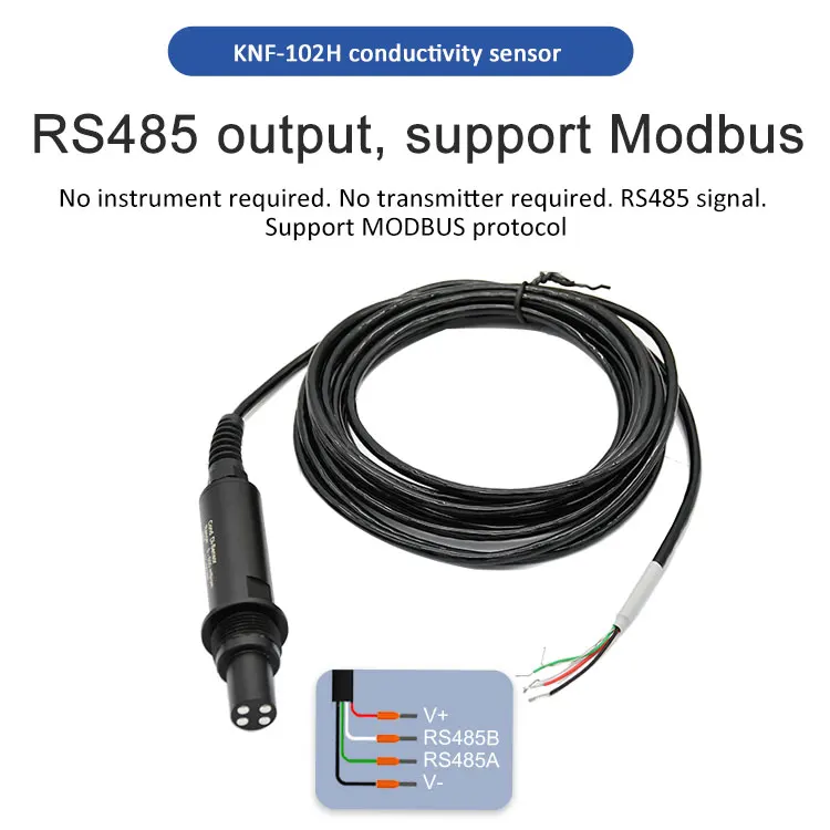 KNF-102H flow through conductivity sensor